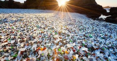 Glass beach sparking