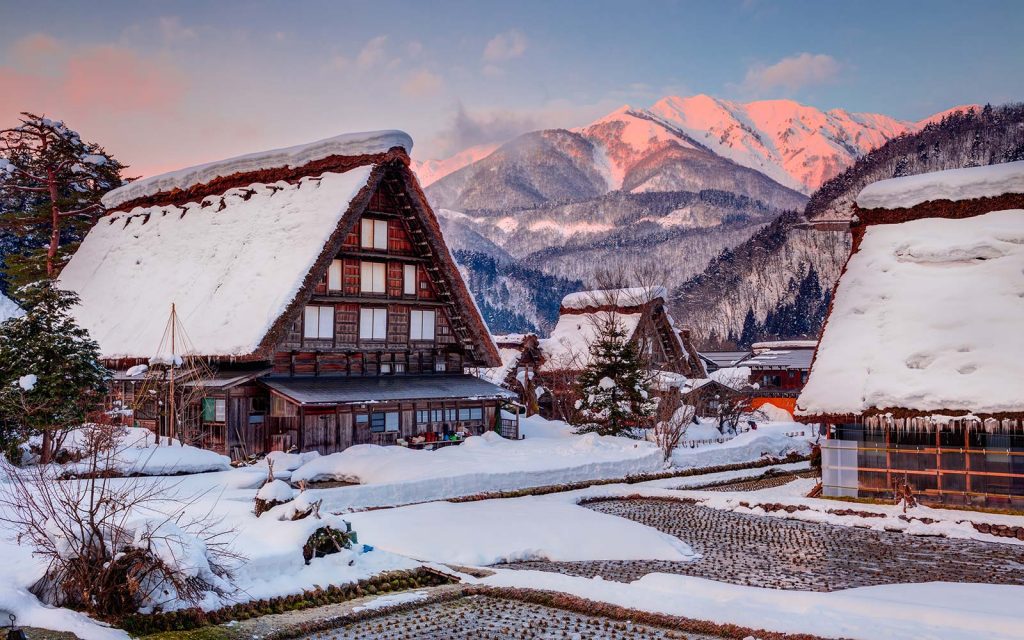 Shirakawa-go Village Winter