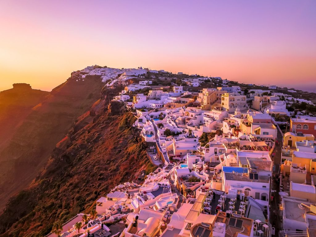 santorini sunset