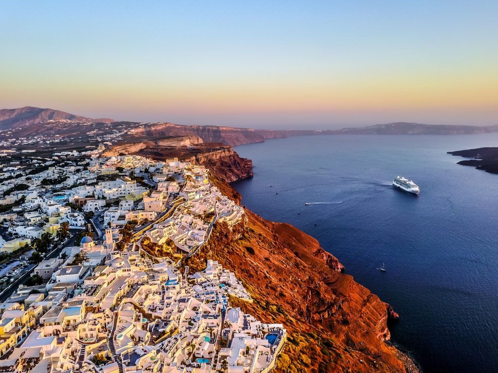 santorini island view