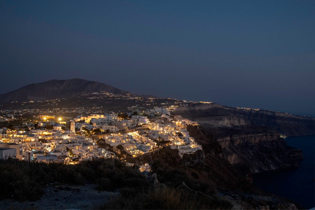 santorini nightview